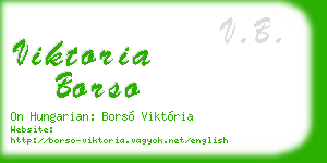 viktoria borso business card