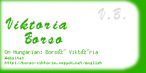 viktoria borso business card